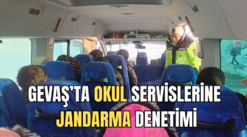 Gevaş’ta okul servislerine jandarma denetimi