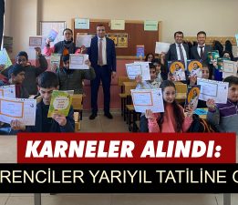 KARNELER ALINDI:  ÖĞRENCİLER YARIYIL TATİLİNE GİRDİ