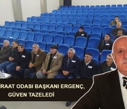 GEVAŞ ZİRAAT ODASI BAŞKANI ERGENÇ, GÜVEN TAZELEDİ