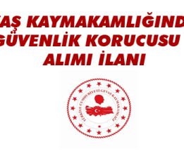 GEVAŞ  KAYMAKAMLIĞINDAN  GÜVENLİK  KORUCUSU  ALIMI  İLANI