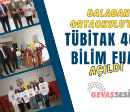 Balaban Ortaokulu’nda TÜBİTAK 4006 Bilim Fuarı Açıldı
