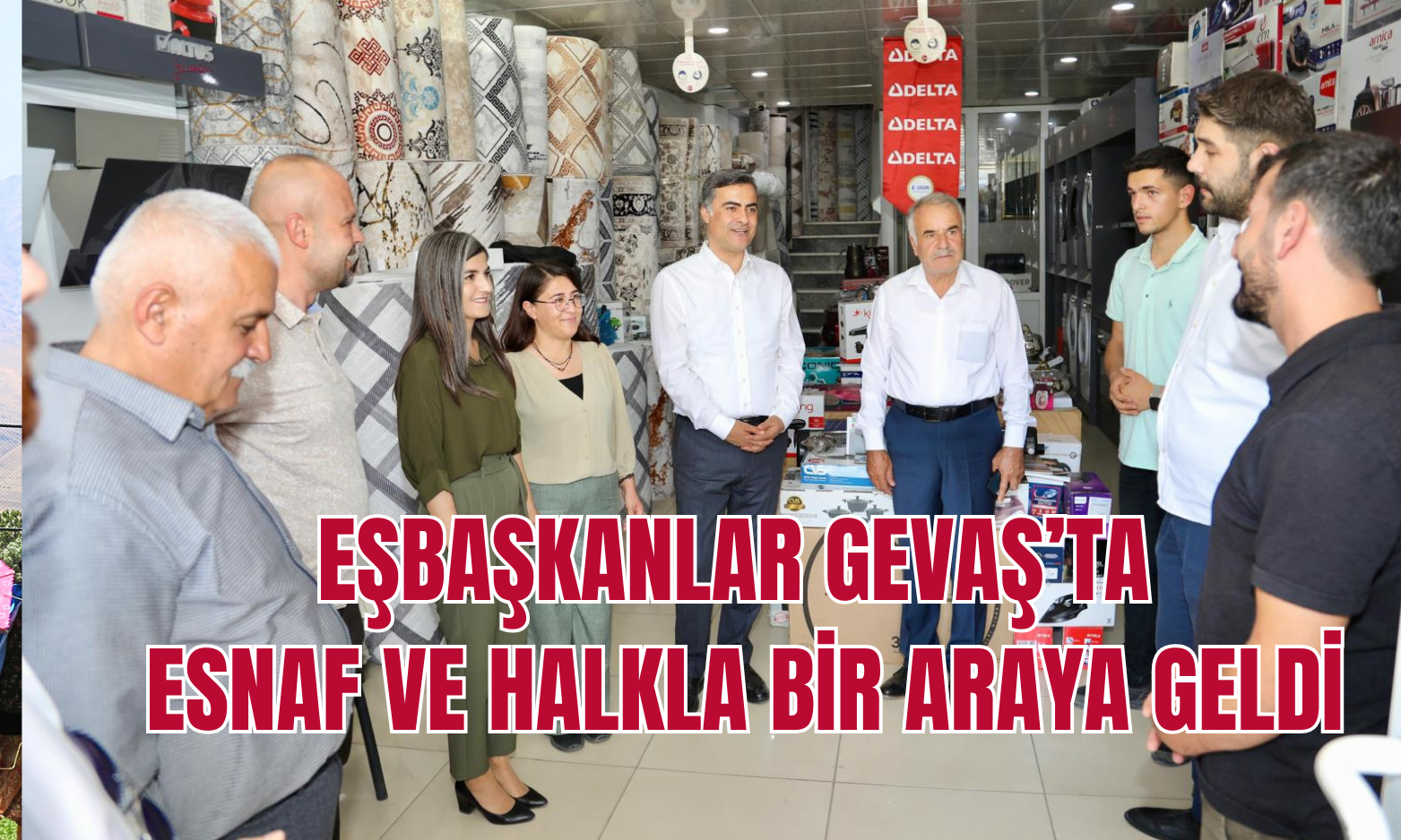 Eşbaşkanlar Gevaş’ta Esnaf ve Halkla Bir Araya Geldi