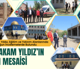 Kaymakam Yıldız’ın yoğun mesaisi